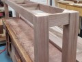 custom black walnut dining table bench