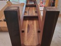 custom black walnut dining table bench