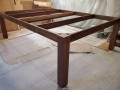 large black walnut dining table