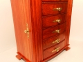 Jewelry box made of African Padauk
