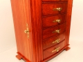 Jewelry box made of African Padauk