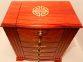 Jewelry box made of African Padauk