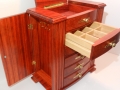 Jewelry box made of African Padauk