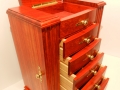 Jewelry box made of African Padauk