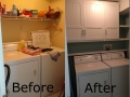Laundry Cabinets Before and After