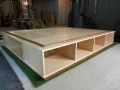 Platform Bed made of birch and walnut